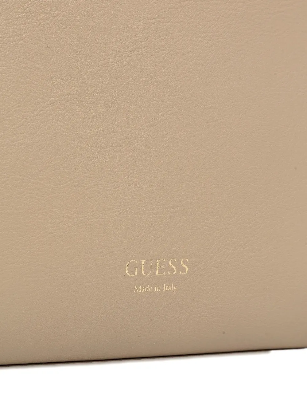 GUESS USA Florence leren shopper Beige