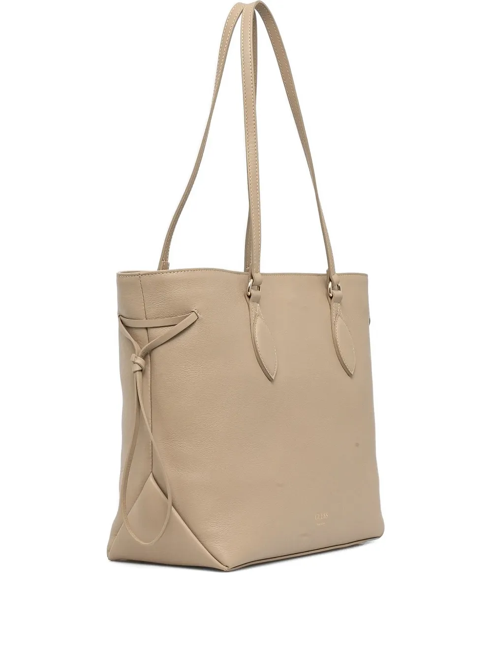 Guess Usa Florence Leather Tote Bag In Neutral