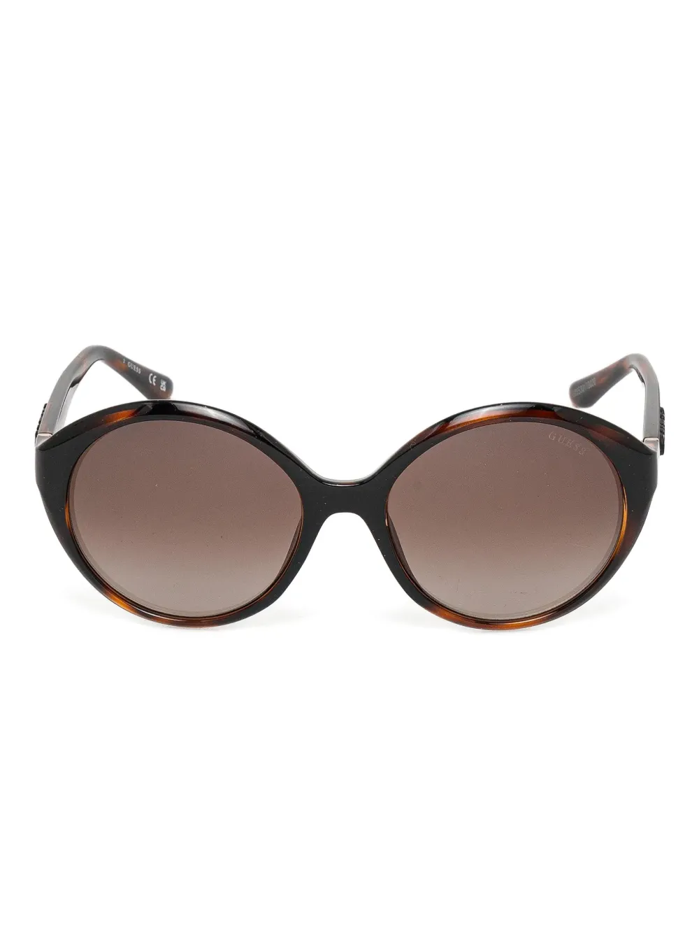GUESS EYEWEAR Zonnebril met ovalen montuur Bruin