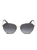 GUESS EYEWEAR metal-frame sunglasses - Gold
