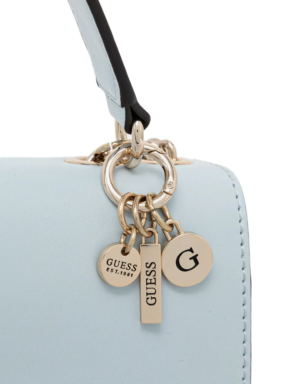 GUESS USA Crossbodytas met kettinghengsel en handgreep Blauw