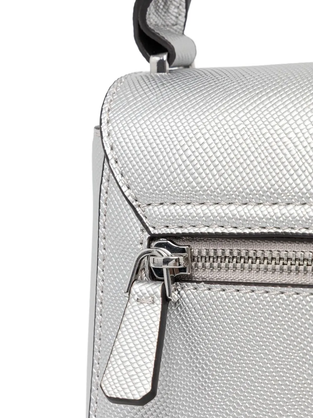 Guess Usa Mini Fedana Top-handle Handbag In Gray