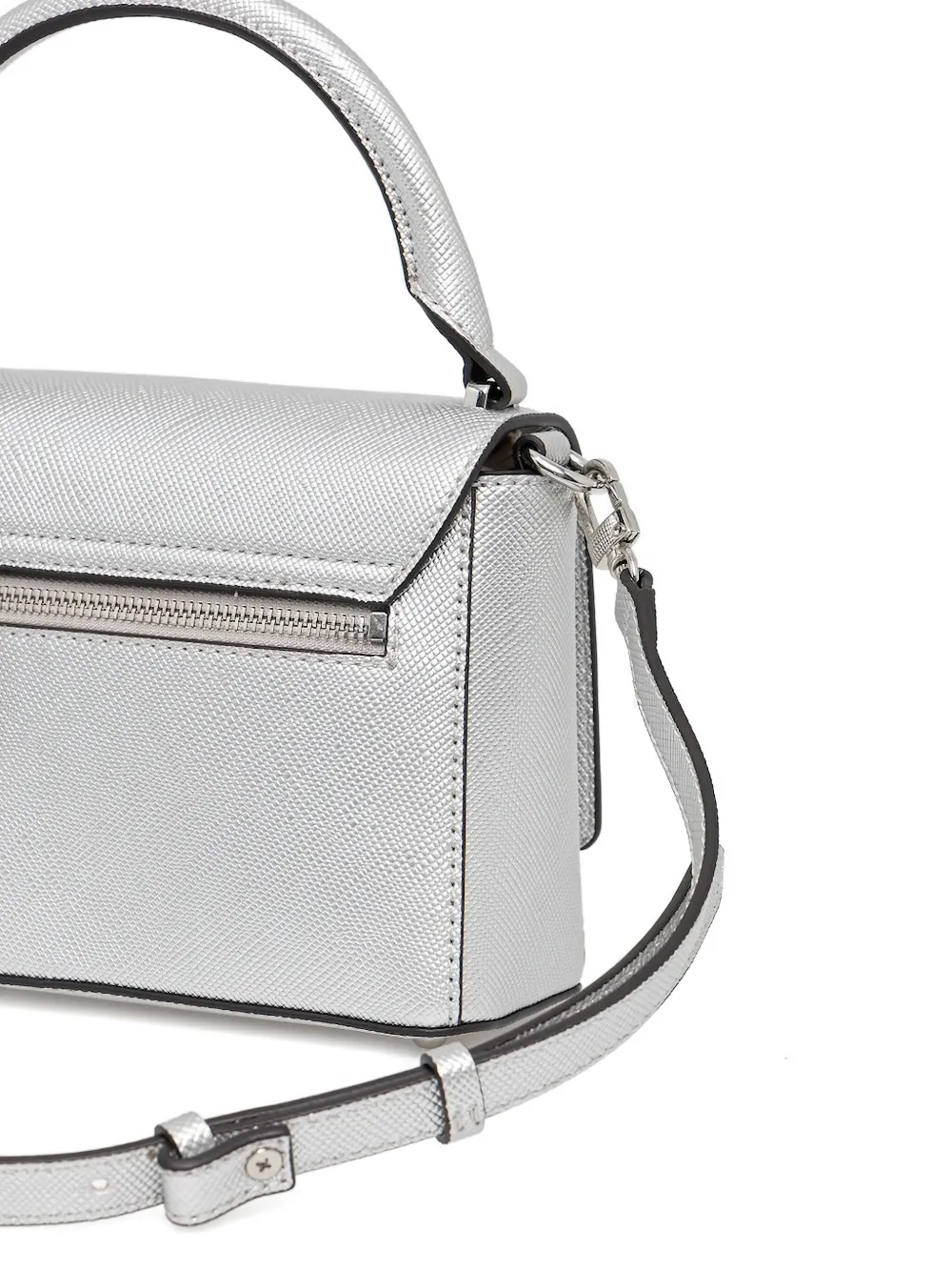 Guess Usa Mini Fedana Top-handle Handbag In Gray