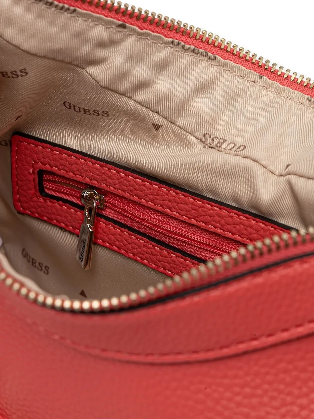 GUESS USA Circe chain-strap crossbody bag Rood