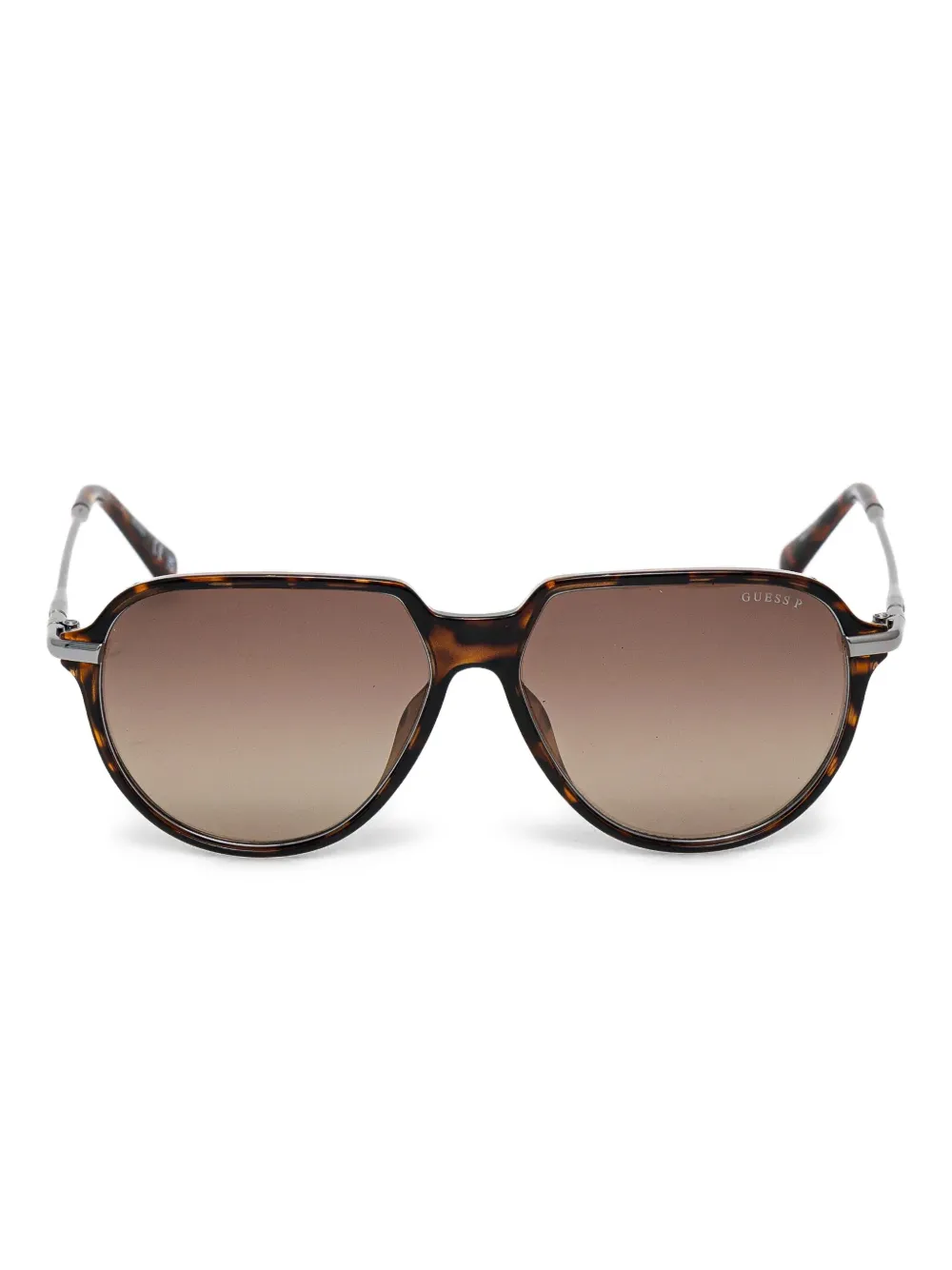 GUESS EYEWEAR Zonnebril met schilpadschild design Bruin