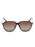 GUESS EYEWEAR tortoiseshell-frame sunglasses - Brown