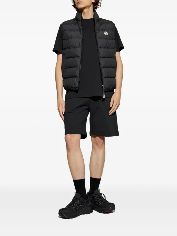 Moncler Contrin Down Vest | Black | FARFETCH CA