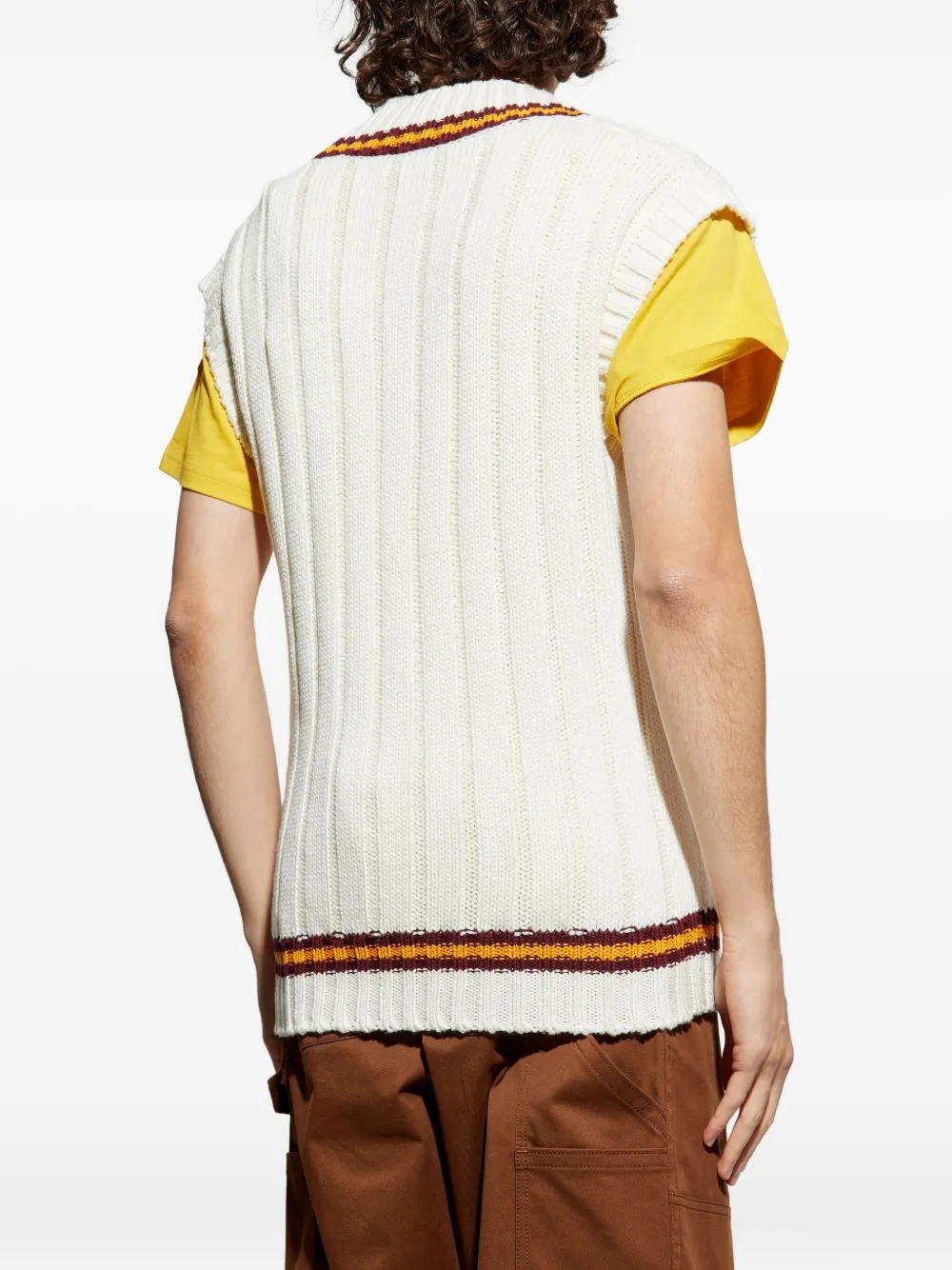 Moncler Hemd met V-hals Wit