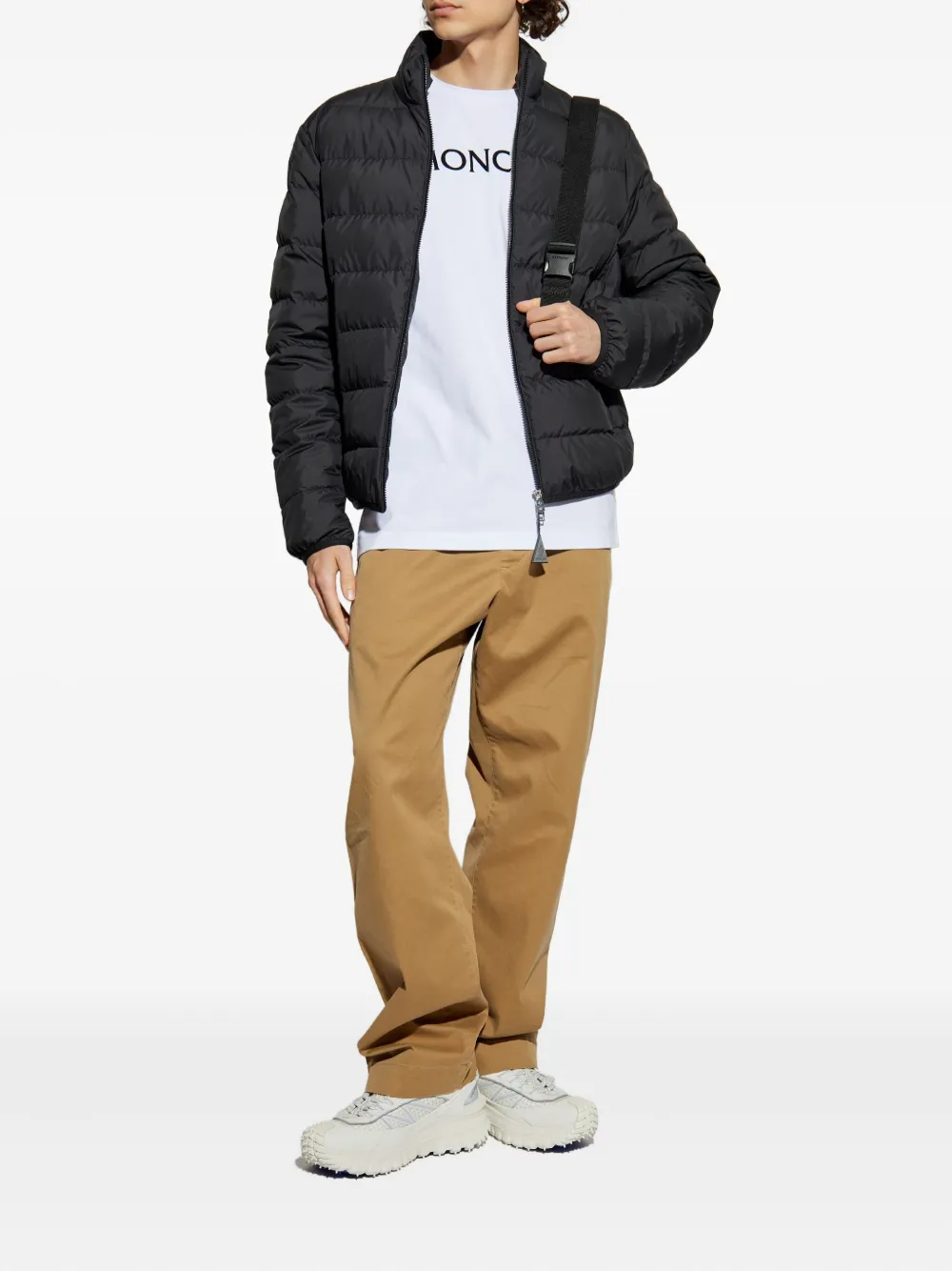 Moncler Gefütterte Jacke mit Logo-Patch | Daunenjacken | Image 2