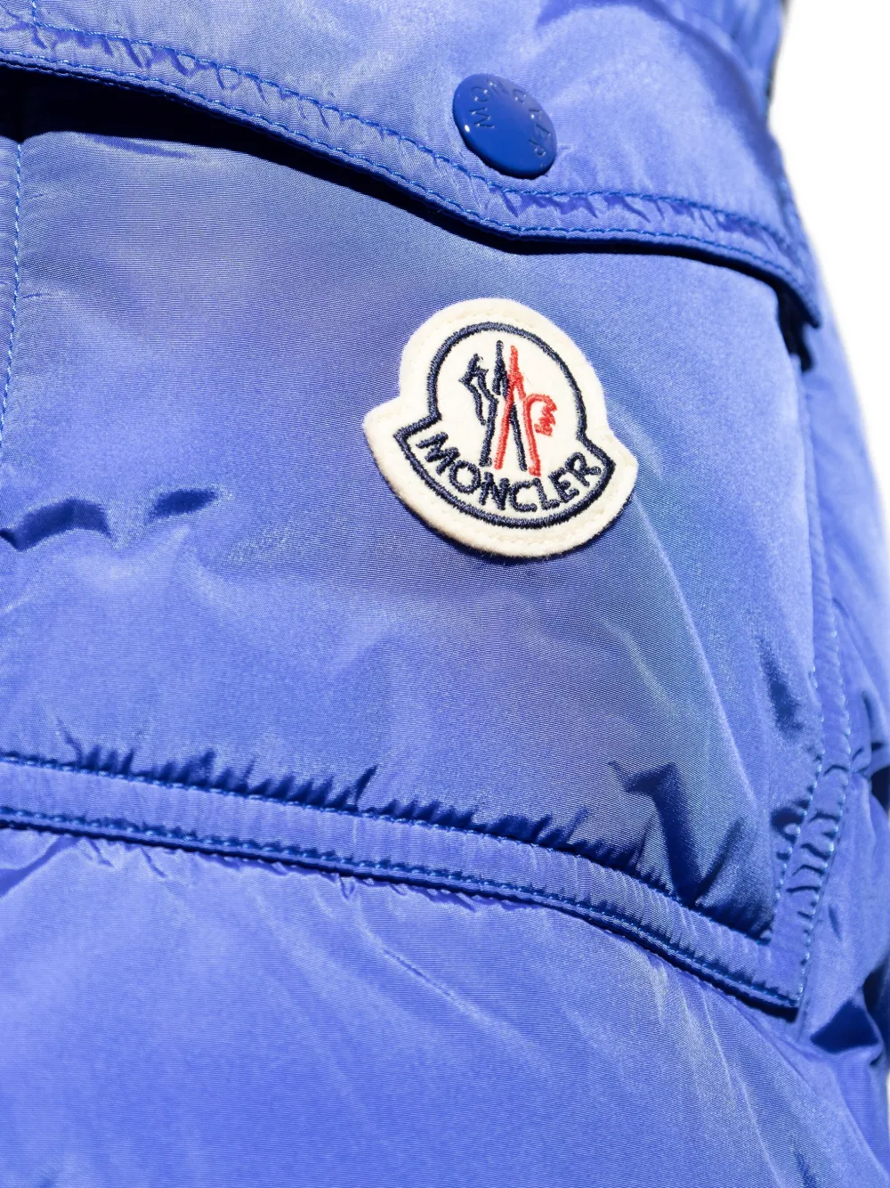 Moncler Maya padded hooded jacket Blauw