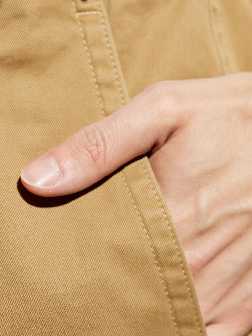 Moncler Straight broek van katoenblend Beige