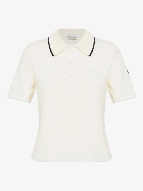 Moncler contrast stripe polo shirt