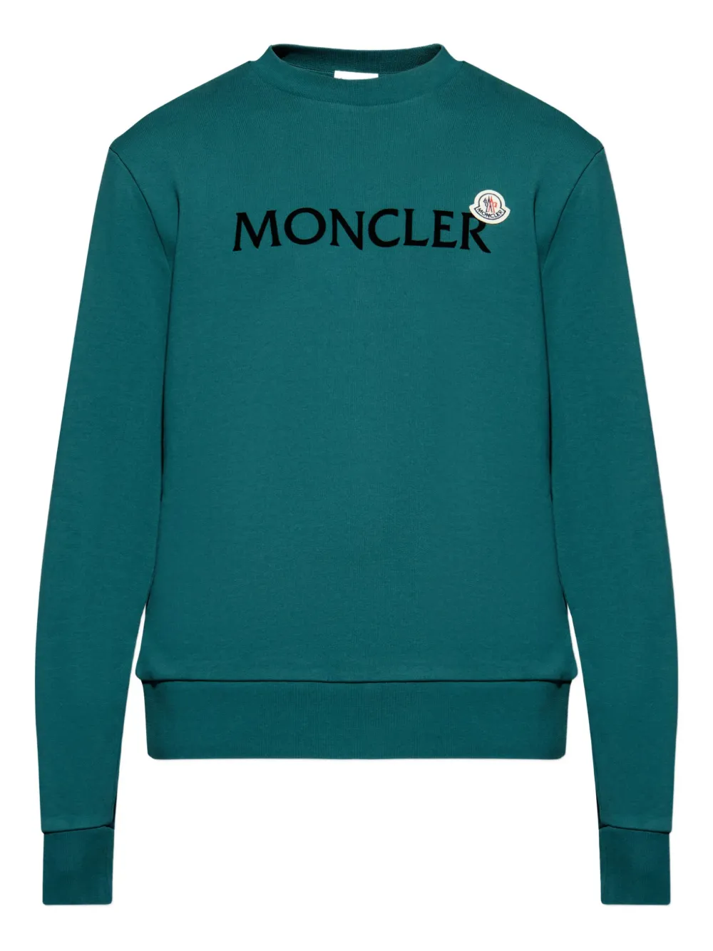 Moncler logo-print sweatshirt | Green | Image 1