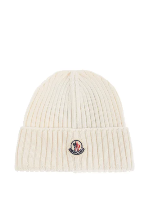 Moncler Enfant virgin wool beanie hat
