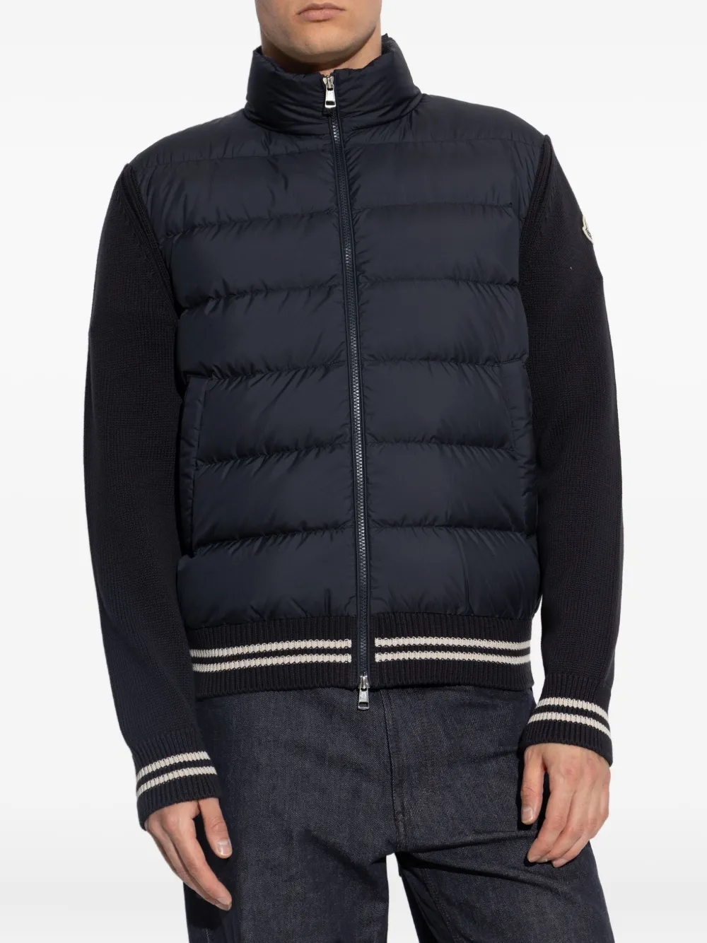 Moncler Vest met vlakken Blauw