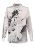 Tory Burch graphic-print shirt - Grey