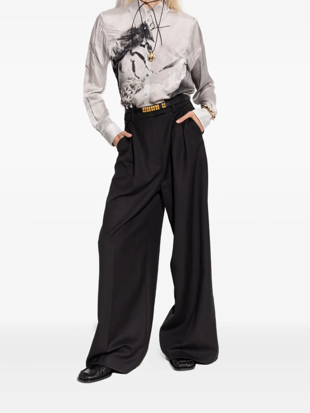 Tory Burch graphic-print shirt | Shirts | Image 2