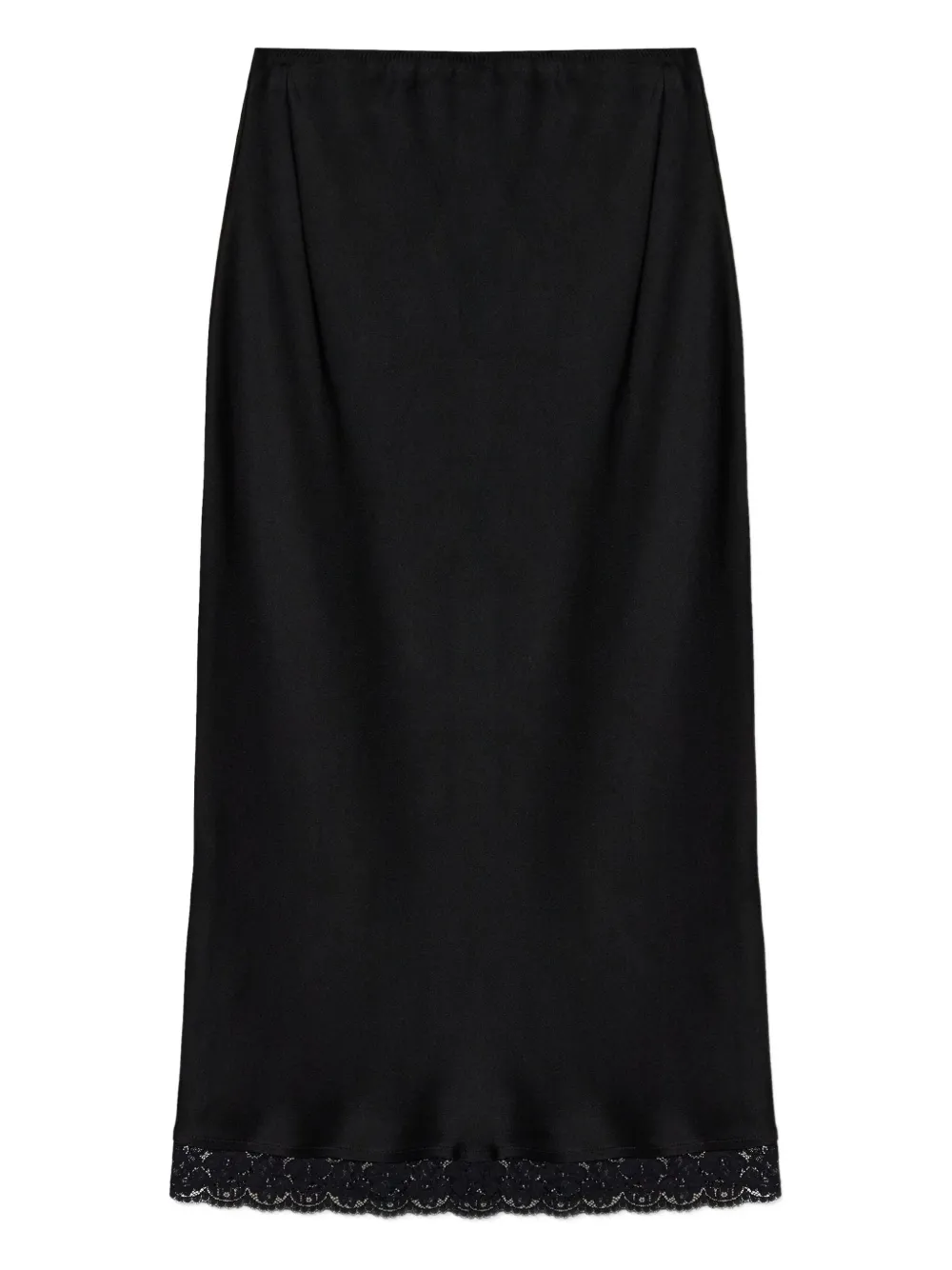 Victoria Beckham Kokerrok met afwerking van kant Zwart