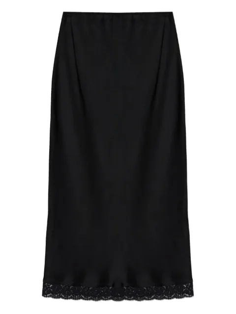 Victoria Beckham lace-trimmed pencil skirt