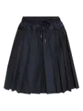 Moncler pleated drawstring skirt - Blue