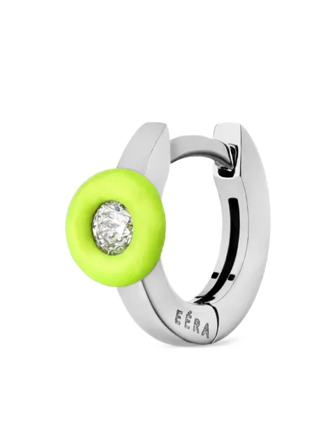 EÉRA 18K white gold single hoop earring