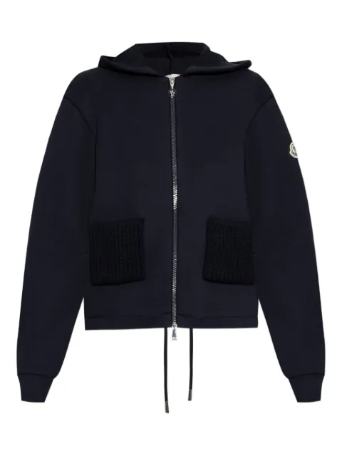 Moncler هودي منسوج بجيوب