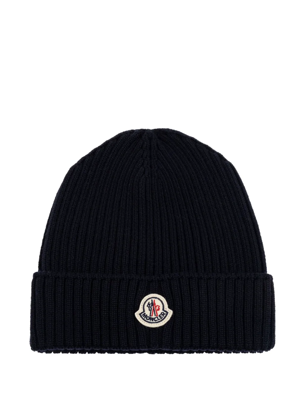 Moncler Enfant Ribgebreide muts Blauw