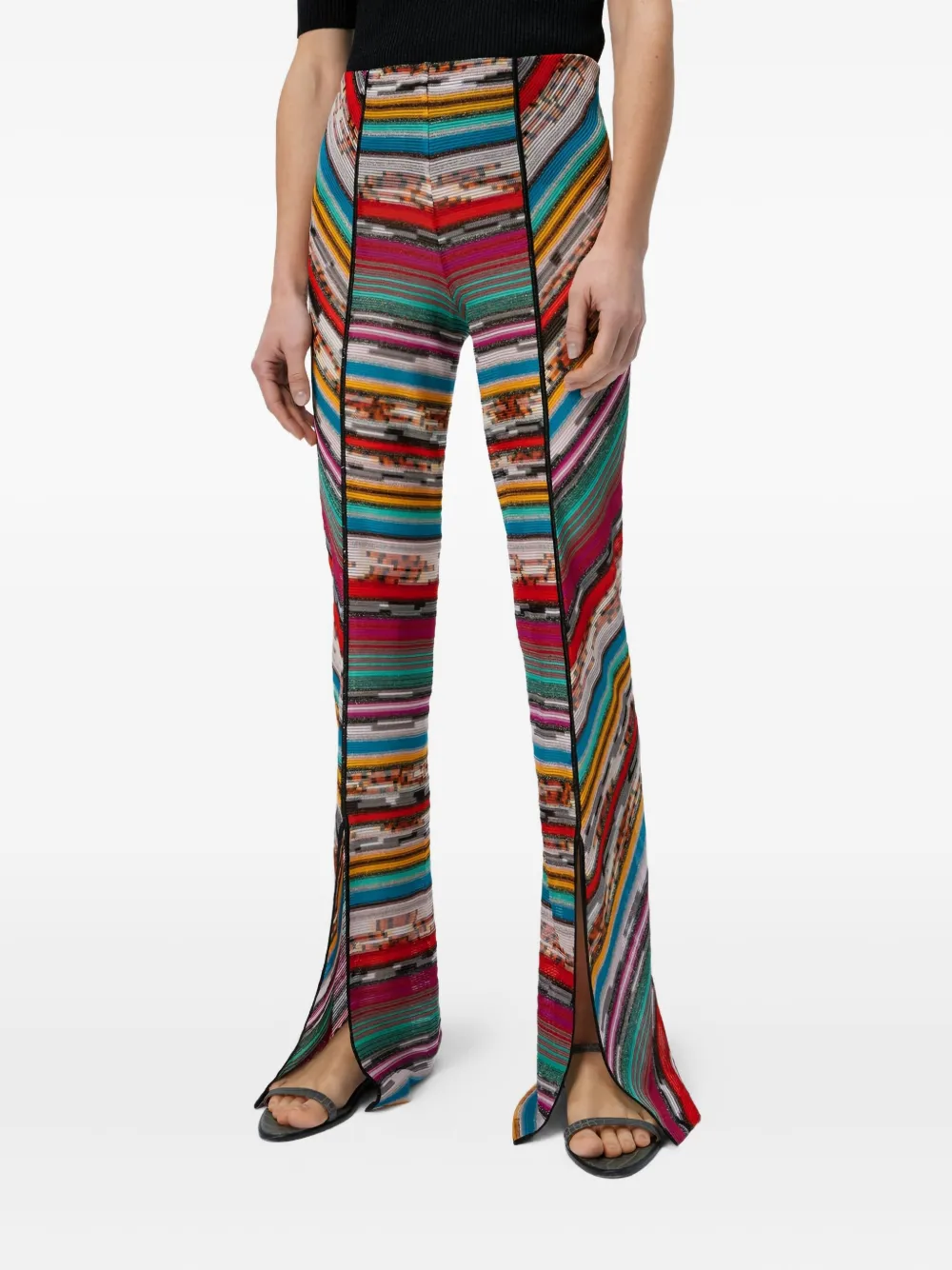 Missoni Striped Trousers In Multi