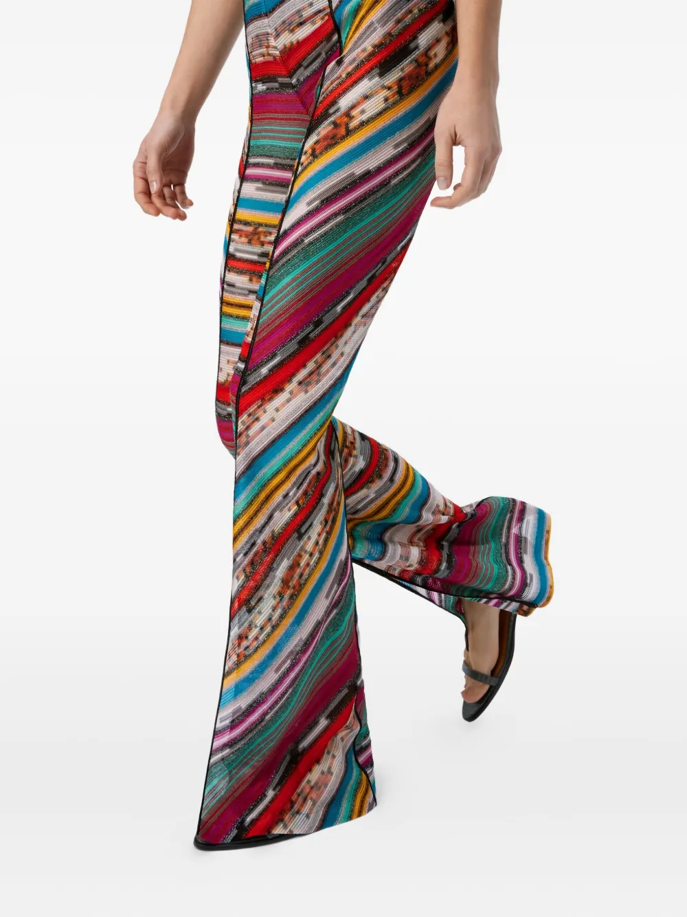 Missoni Striped Trousers In Multi