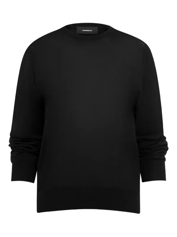 WARDROBE.NYC Fine-knit Jumper in Black
