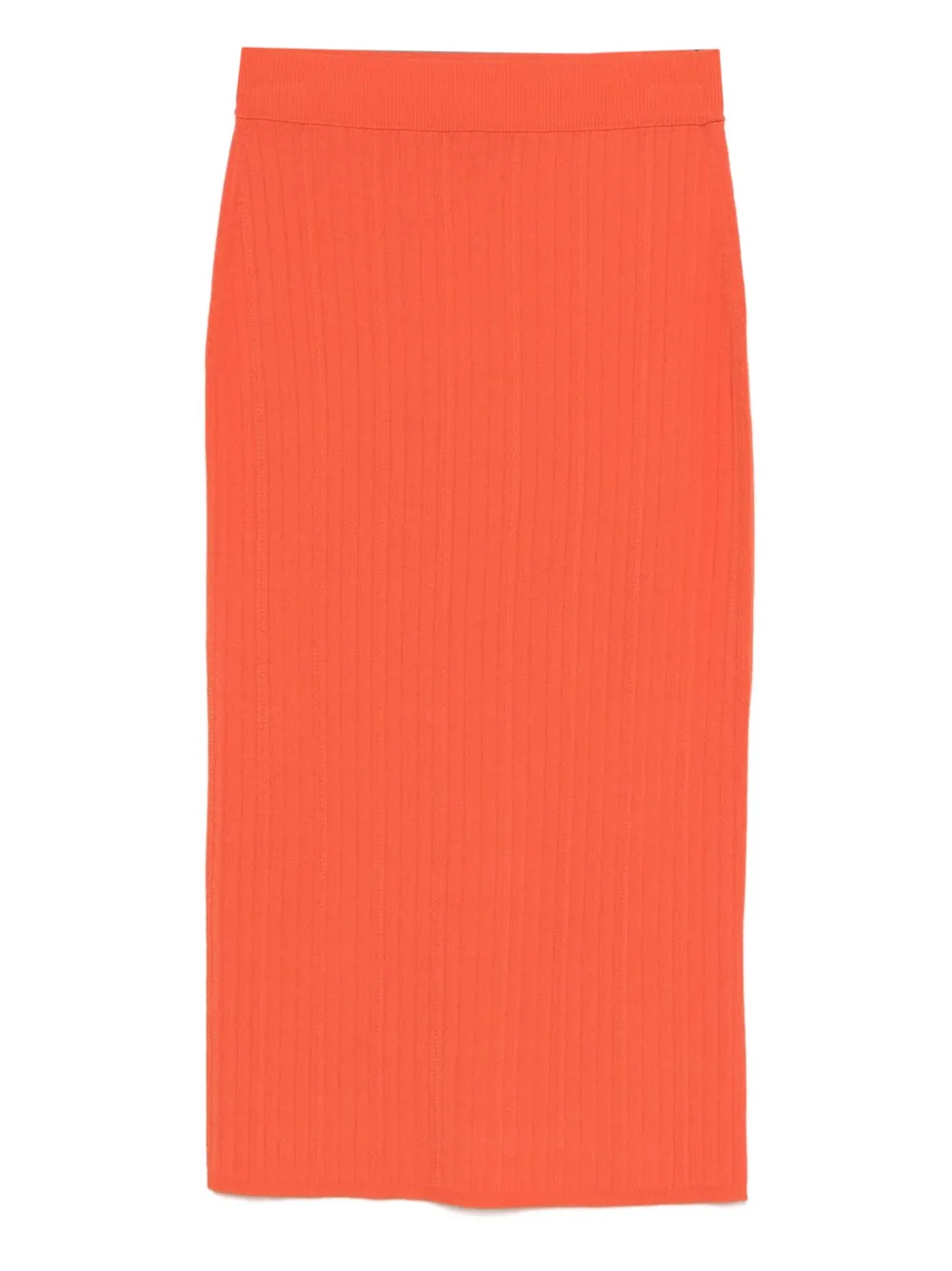 JOSEPH ribbed midi skirt | Orange | Image 1