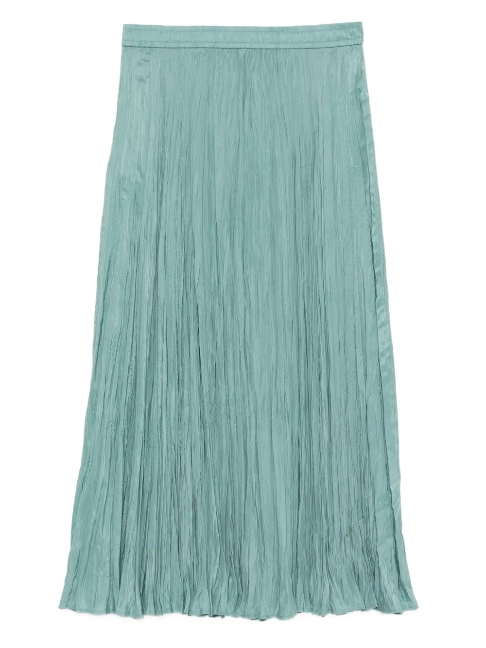 JOSEPH Zijden midi-rok met plooien - Blauw