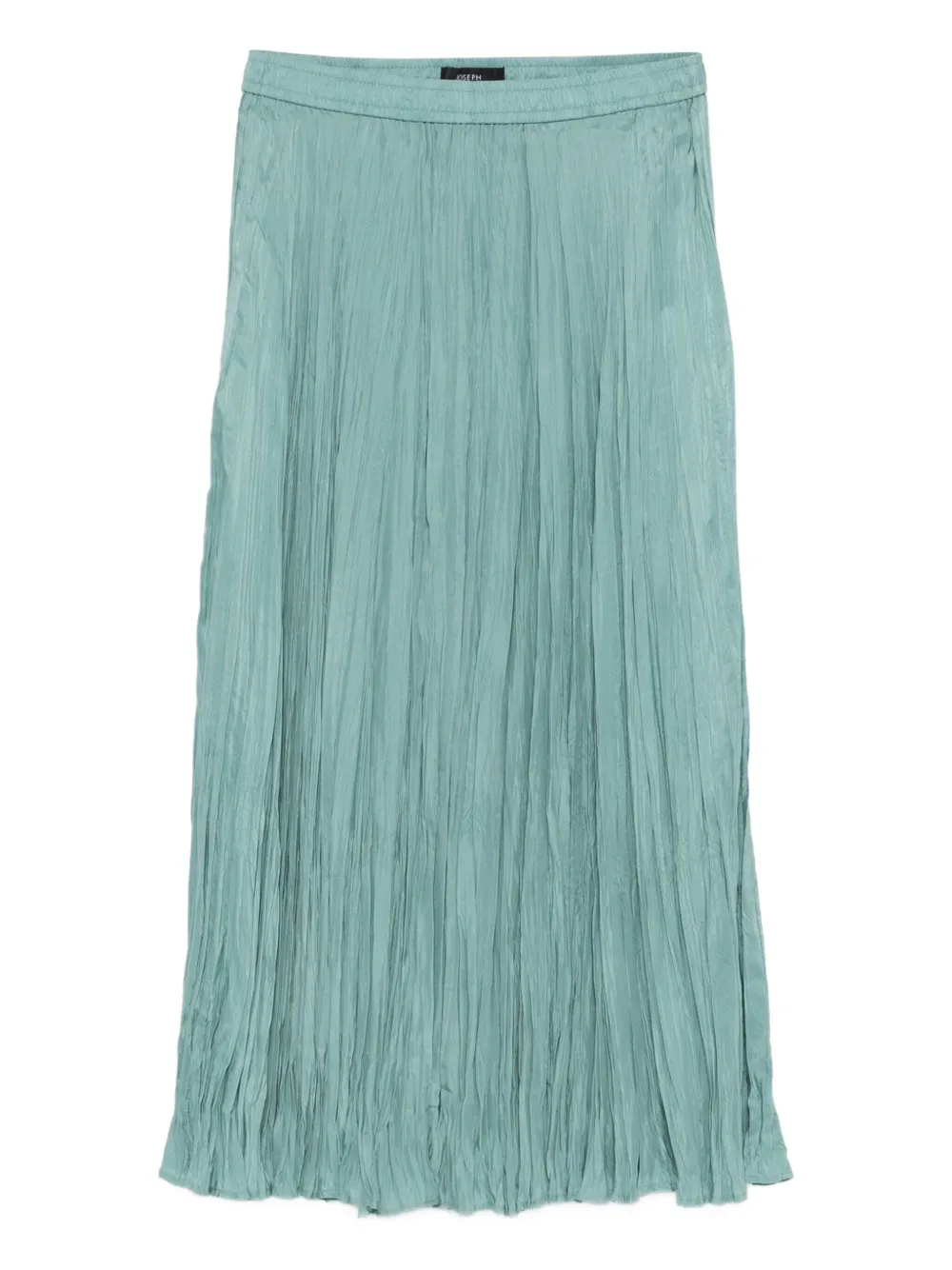 JOSEPH Zijden midi-rok met plooien Blauw
