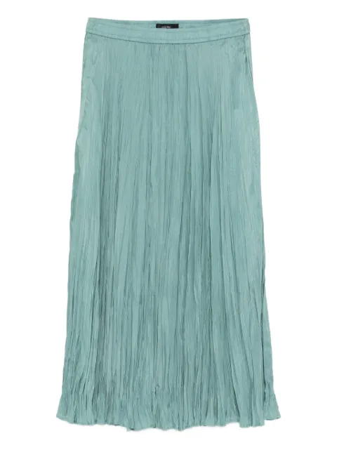 JOSEPH pleated silk midi skirt