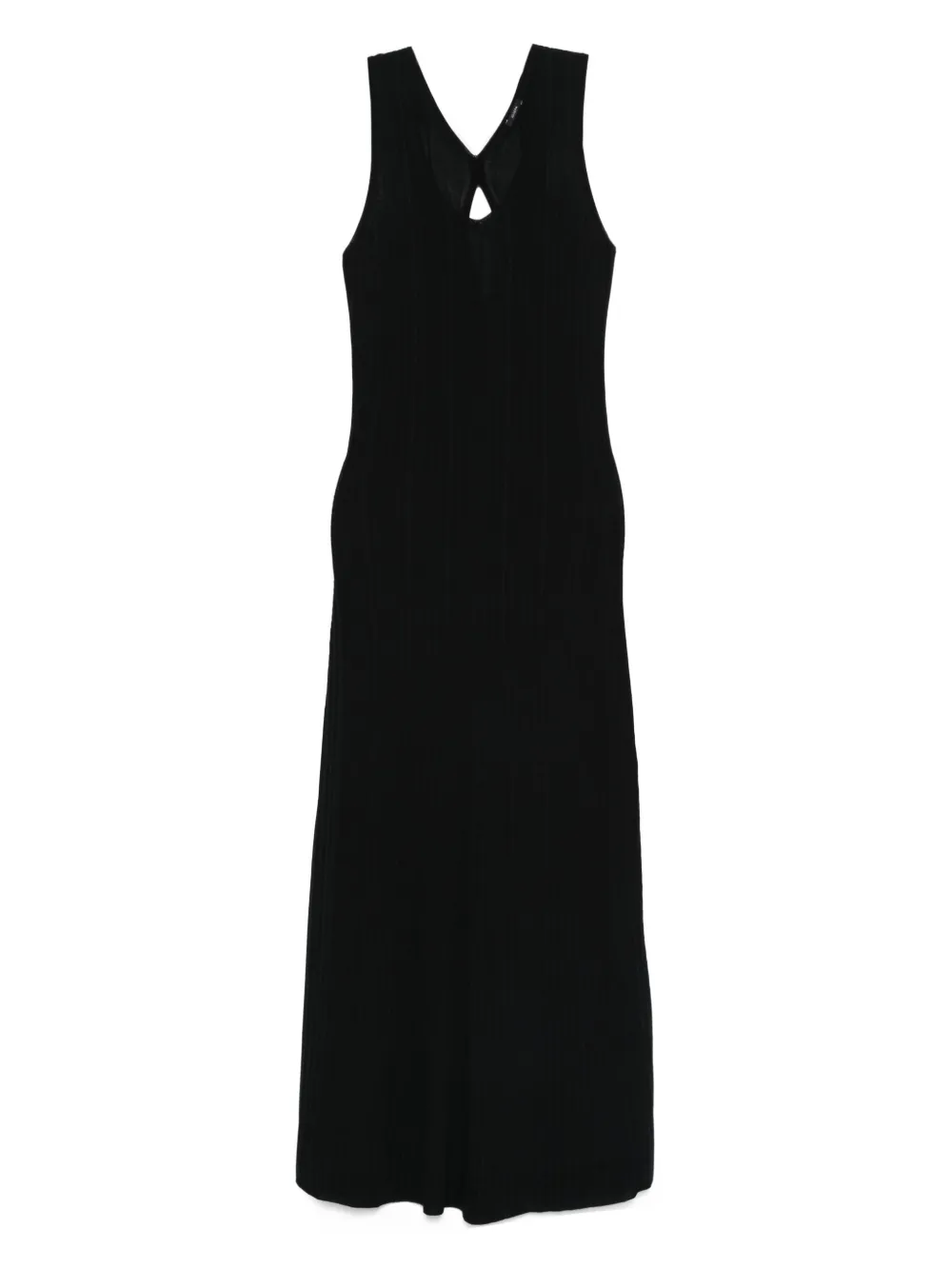 JOSEPH ribbed sleeveless dress Zwart