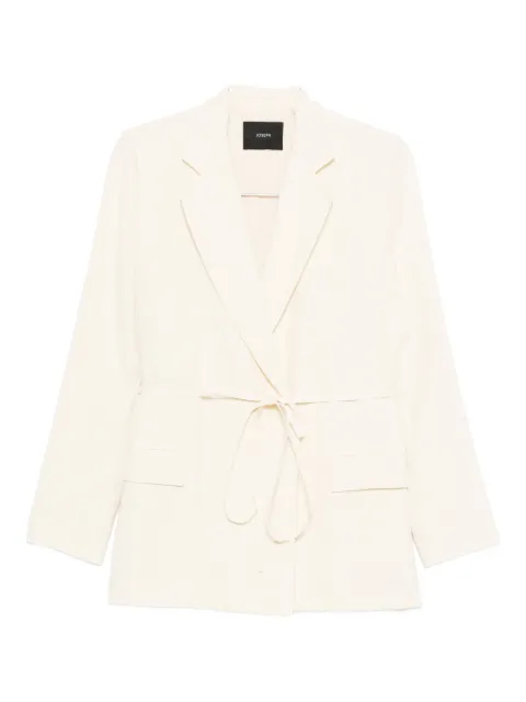 JOSEPH tie-waist silk jacket