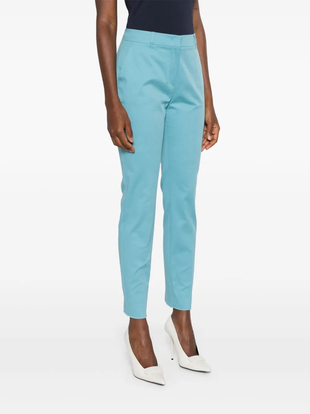 Max Mara Broek van stretch-katoen Blauw
