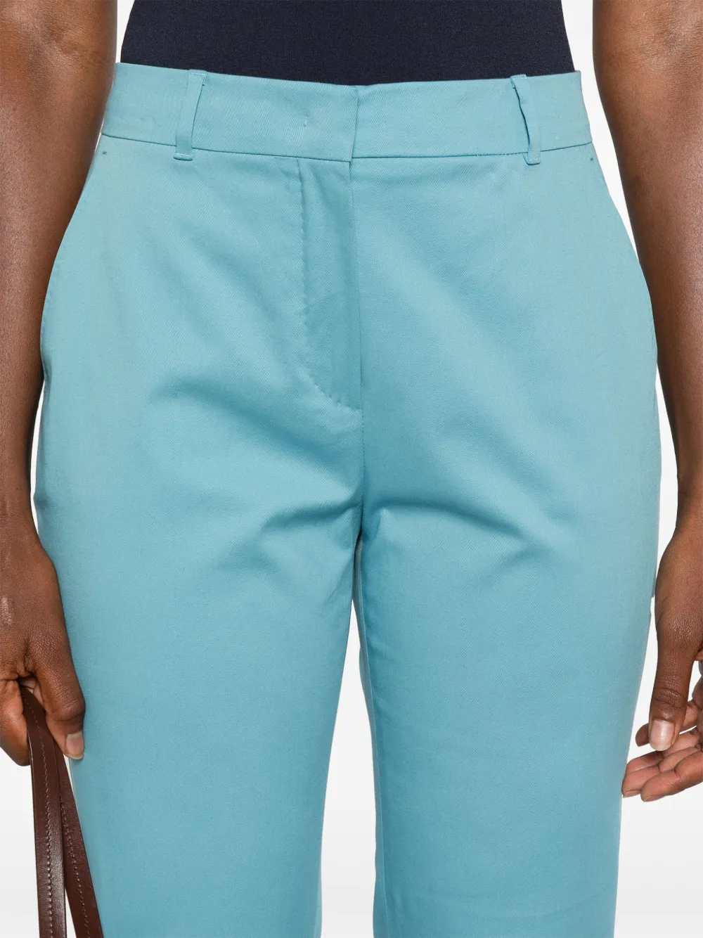 Max Mara Broek van stretch-katoen Blauw