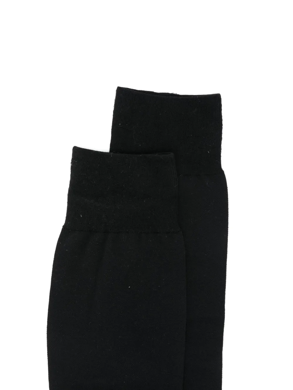 Falke Geribbelde sokken Zwart