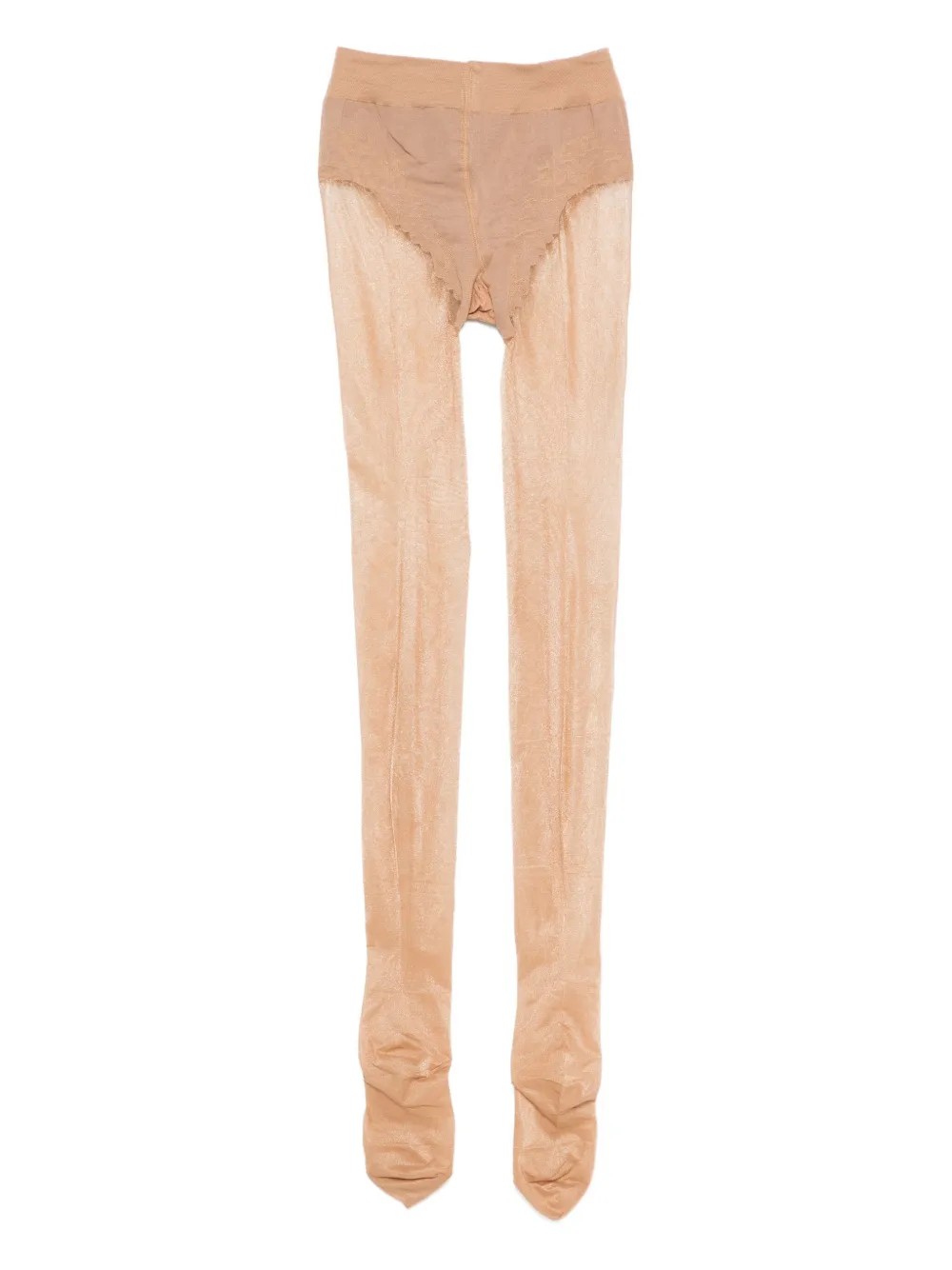 Falke lace-top tights Beige