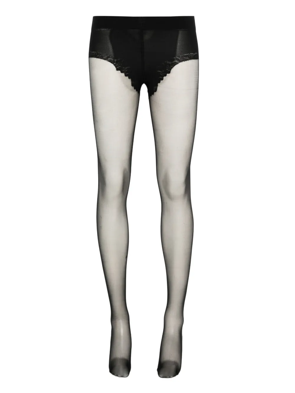 lace-top tights