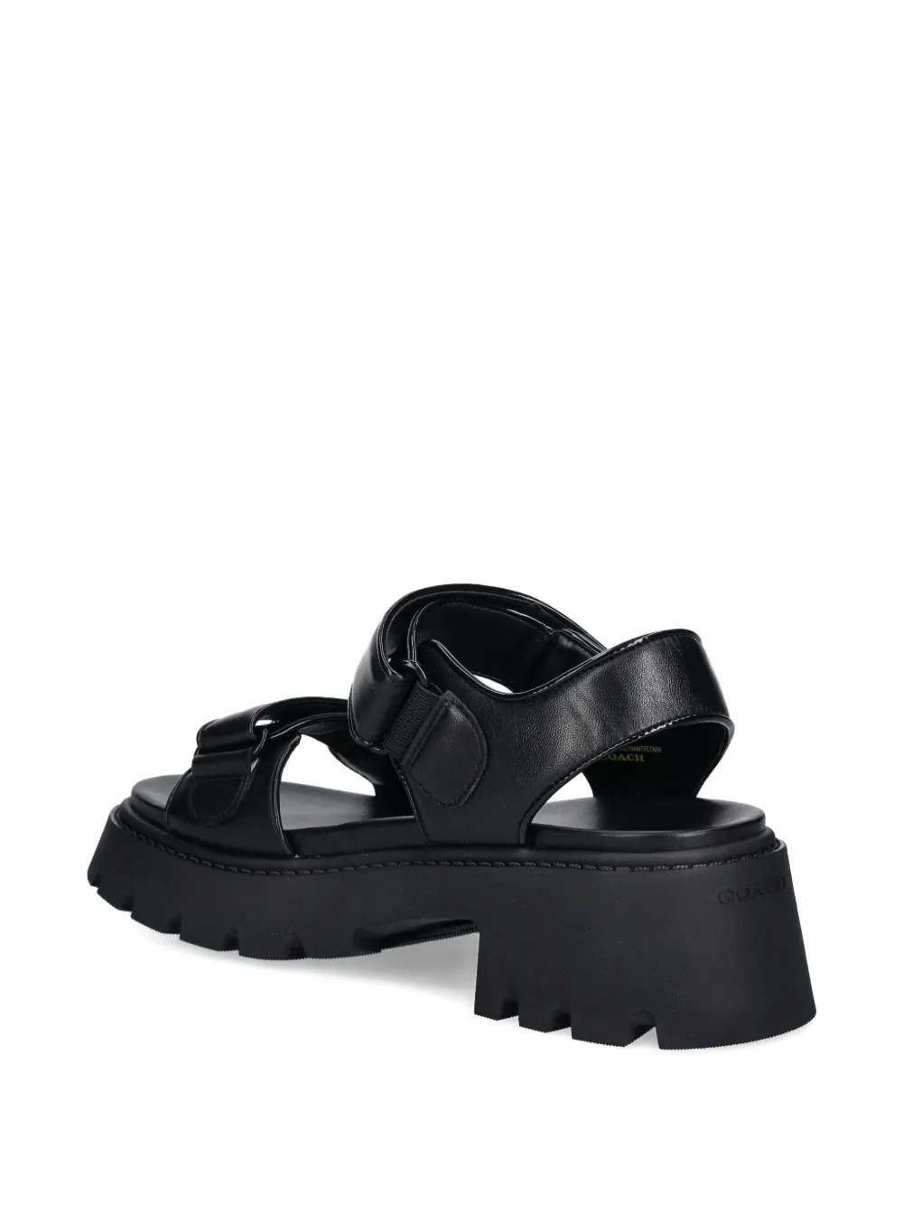 Coach 25 mm Brynn chunky sandalen met logoplakkaat Zwart