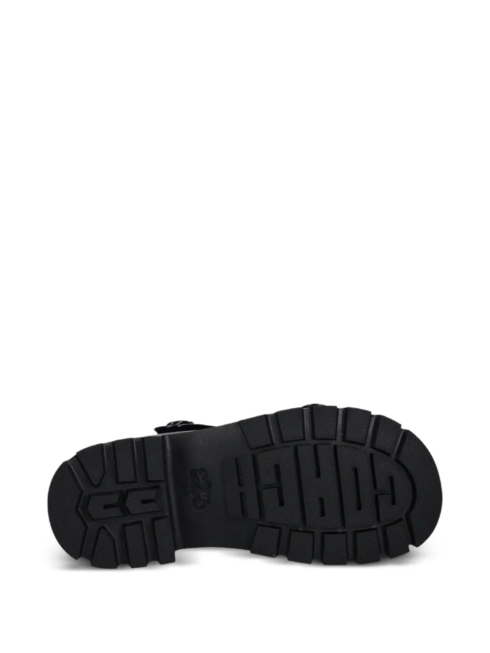 Coach 25 mm Brynn chunky sandalen met logoplakkaat Zwart