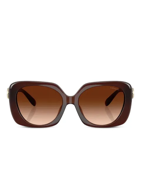 Coach logo-plaque square sunglasses