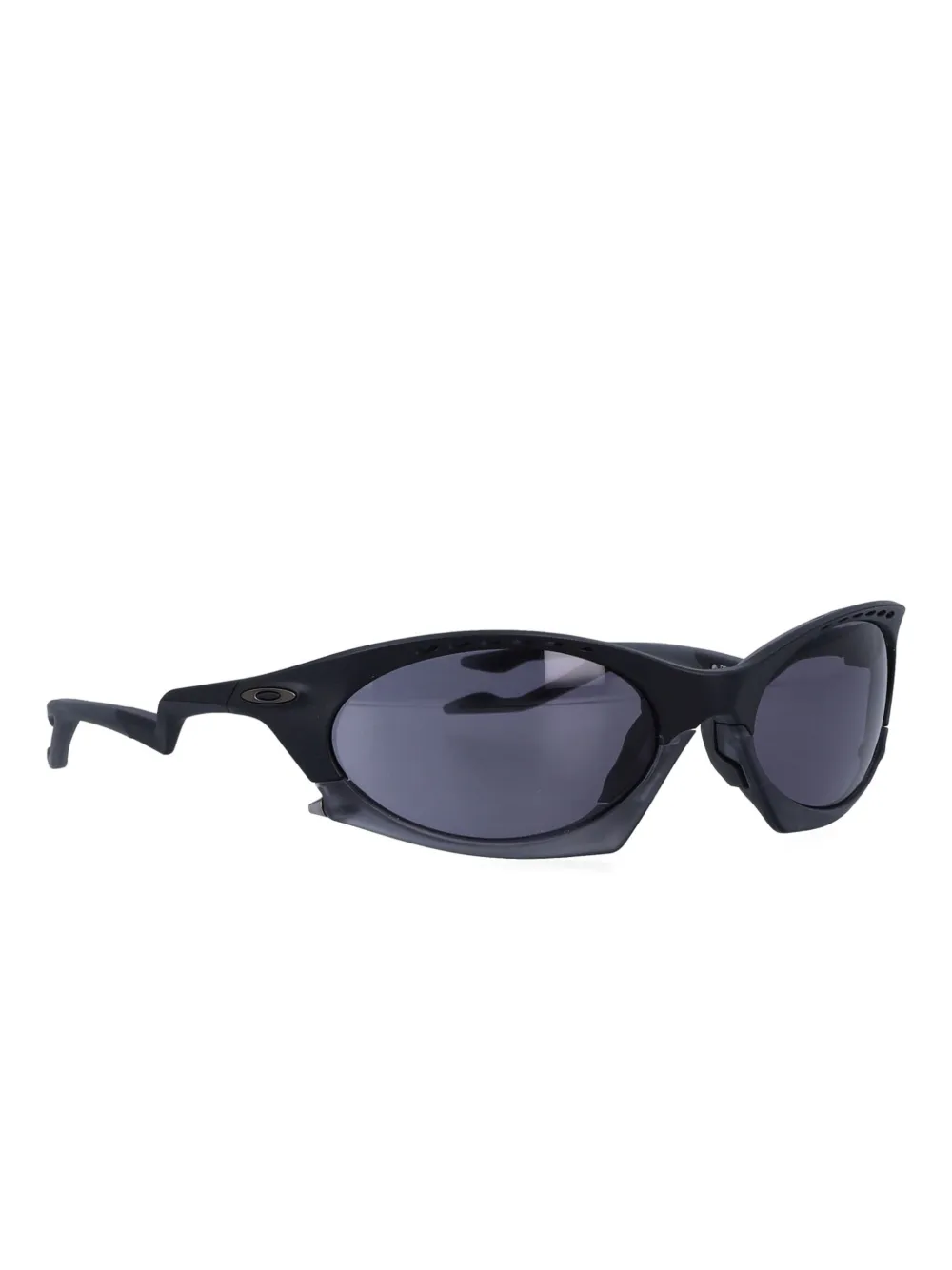 Oakley Zonnebril met ovalen montuur Zwart