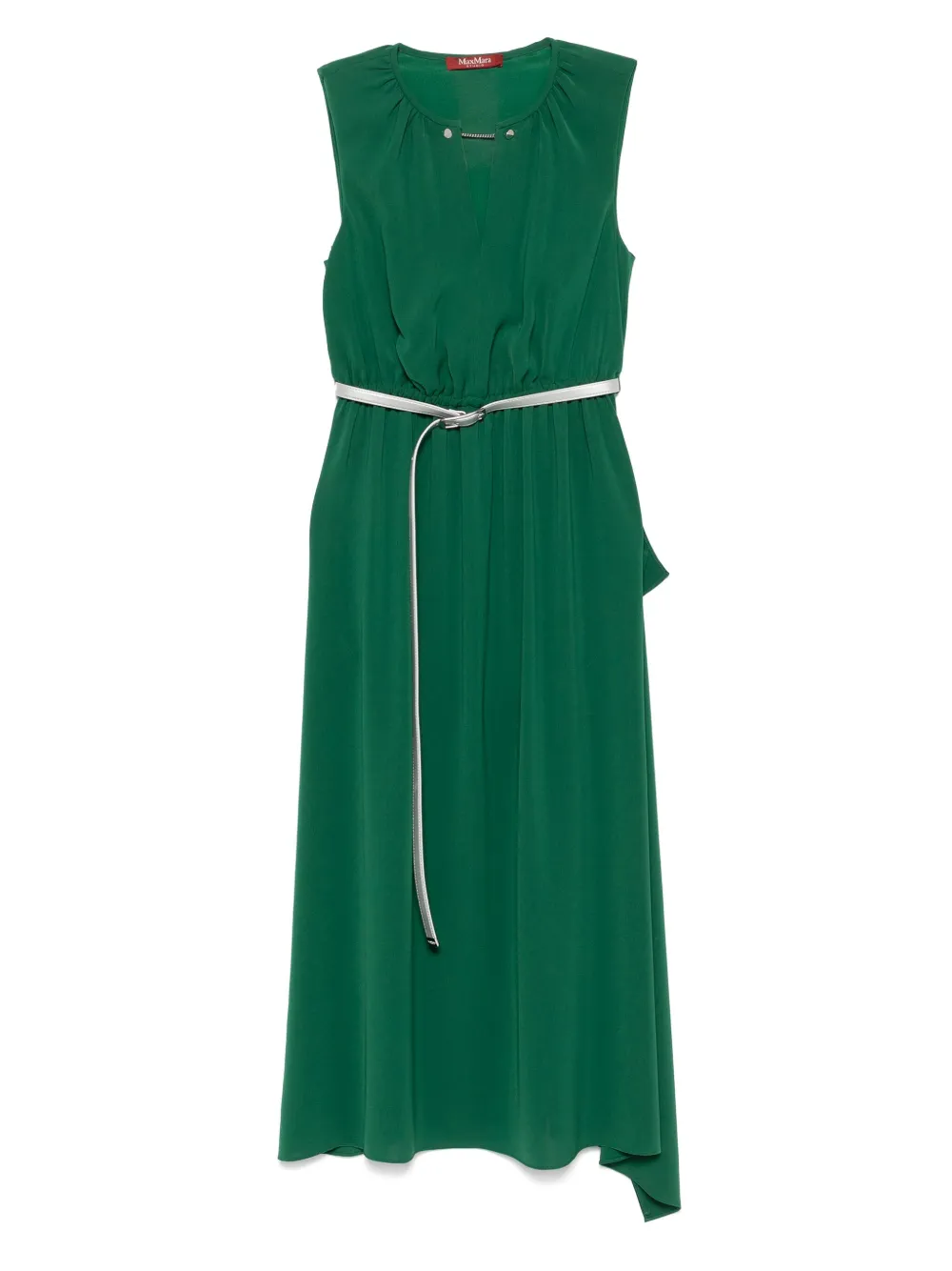 Max Mara Jurk met ceintuur Groen
