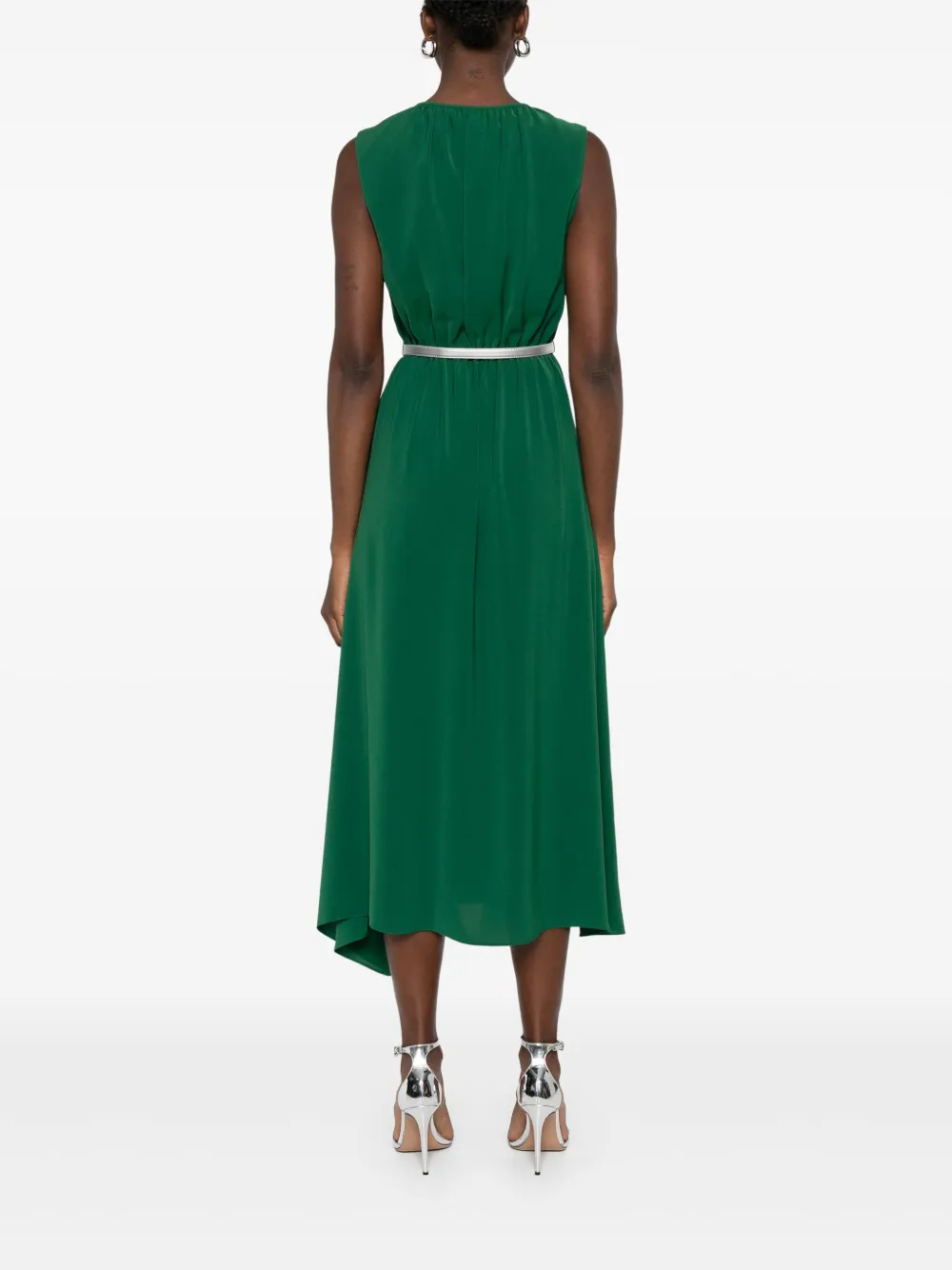 Max Mara Jurk met ceintuur Groen