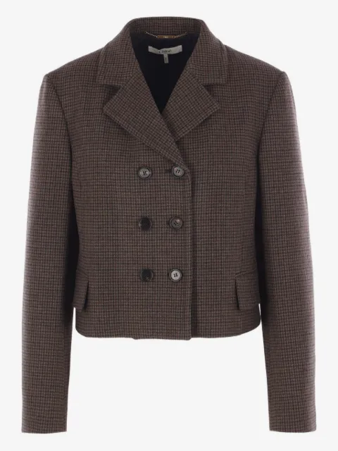 Chloé houndstooth double-breasted jacket