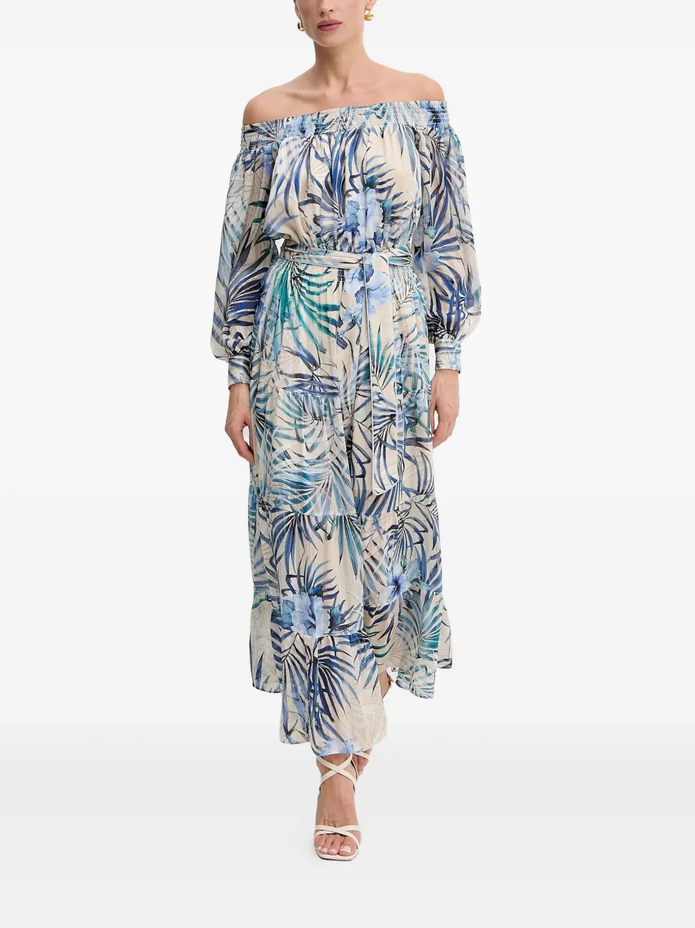 GUESS USA off-shoulder tiered maxi dress | Day Dresses | Image 2