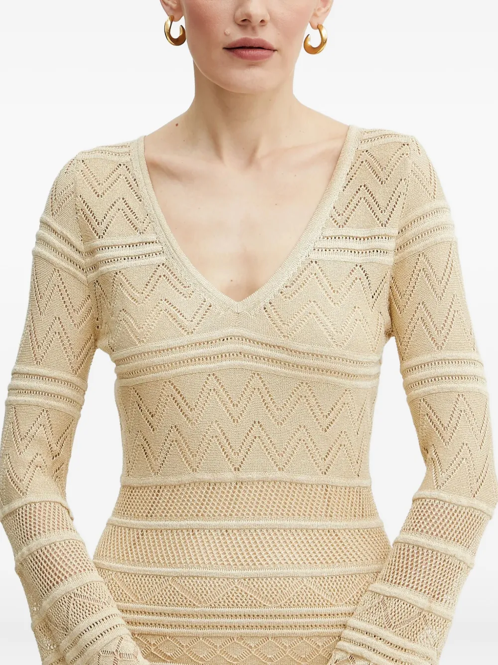 Guess Usa Bell-sleeve Knit Mini Dress